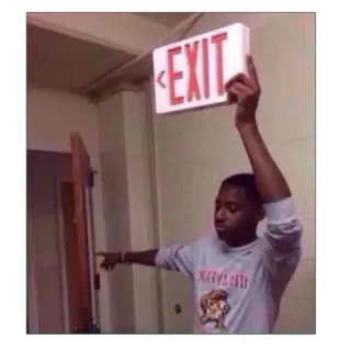 👎 266ba124 Ausgang, Stinkefinger, beleidigend, Schild, Person telegram sticker