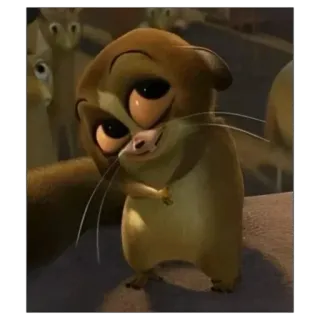 ☺️ 52973a3c Mort Madagascar Cartoon, Lemur, Niedlich, Tier, Dreamworks, Animiert telegram sticker