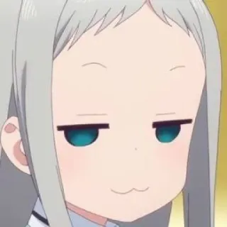 🌚 34f607a2 动漫, 漫画, 女孩, 得意, 表情, 卡通 telegram sticker