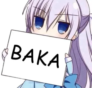 😂 3afd691f BAKA 动漫, 笨蛋, 侮辱, 卡通, 角色 telegram sticker