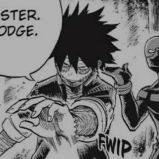 ⚡️ 1500ca7f Dabi My Hero Academia SISTER. DODGE. 动漫, 反派, 我的英雄学院, 达比 whatsapp sticker