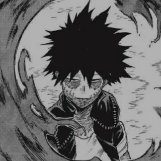 ⚡️ 8c2c360f Dabi My Hero Academia 动漫, 漫画, 火焰, 反派 whatsapp sticker