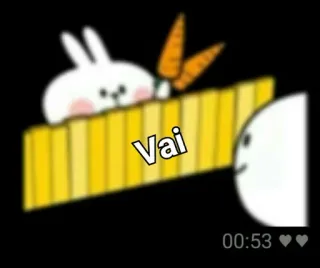 😊 cbde7d4b Vai konijn, wortel, cartoon whatsapp sticker