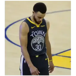 😔 230badc8 Stephen Curry THE TOWN บาสเก็ตบอล, NBA, โกลเดนสเตท วอร์ริเออร์ส, สตีเฟน เคอร์รี, กีฬา telegram sticker