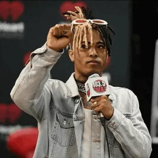 😐 01feb253 XXXTentacion rapper, music, portrait, XXXTentacion telegram sticker