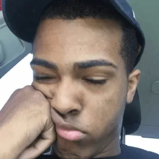 🖤 6847bdc9 XXXTentacion แร็ปเปอร์, นักดนตรี, xxxtentacion, เศร้า, ศิลปิน telegram sticker