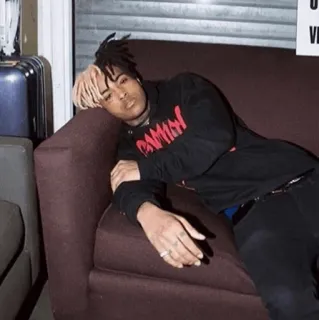 🖤 6f9f8741 XXXTentacion แร็ปเปอร์, xxxtentacion, เพลง, เศร้า, หดหู่ telegram sticker