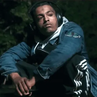 🖤 eb036ec4 XXXTentacion แร็ปเปอร์, เพลง, ศิลปิน, หูฟัง, ภาพเหมือน telegram sticker