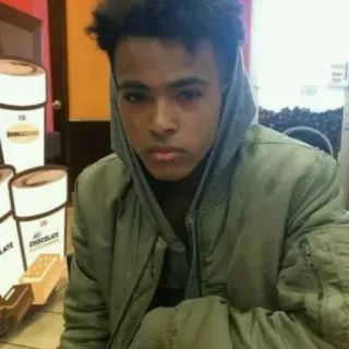 😕 4356e021 XXXTentacion 音乐家, 说唱歌手, XXXTentacion, 肖像 telegram sticker