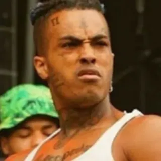 😑 a6a49ae8 XXXTentacion 说唱歌手, 音乐家, XXXTentacion, 音乐, 肖像 telegram sticker