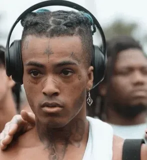 😐 ab42706c XXXTentacion XXXTentacion, 说唱歌手, 肖像, 音乐, 歌手 telegram sticker