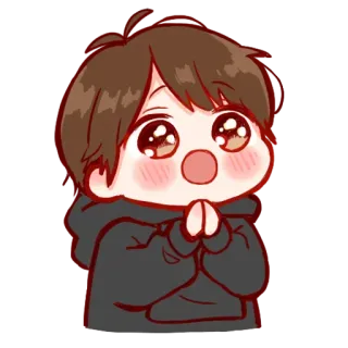 ❤️ 7feef61e Anime, Kawaii, Carino, Cartoni animati, Manga, Chibi telegram sticker