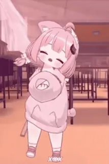 🌙 a2de7d84 XXX Anime, Dibujos animados, Personaje, Rosa, Kawaii telegram sticker