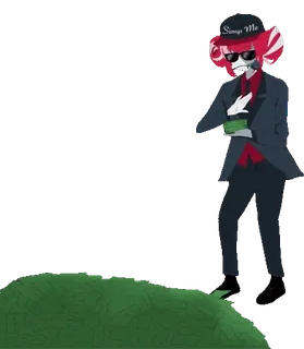 💸 5a1e6531 Simp Me postać, ilustracja, pieniądze, garnitur whatsapp sticker