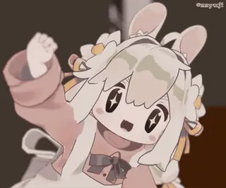 ✨ 1ff59d3f lapin, animé, mignon, kawaii, dessin animé, personnage, autocollant telegram sticker