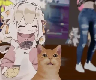 🐾 55e9a934 Dessin animé, Chat, Animal, Animé, Mignon, Animé telegram sticker