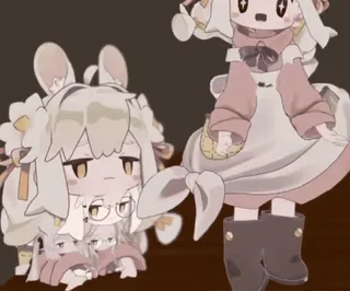 😑 ccbca740 Anime, Dessin animé, Lapin, Mignon, Kawaii, Art numérique telegram sticker