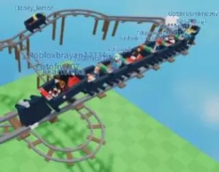 😭 e1ee8c44 roblox, американские горки, игра, аттракцион, веселье telegram sticker