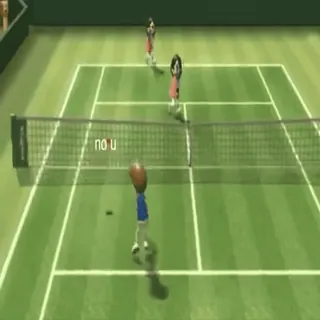 🤔 2351de04 no u Tennis, Wii, Meme, Spiel, Sport, Nein du telegram sticker