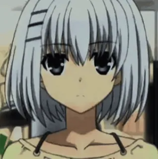 🐾 79b3efca อนิเมะ, ผู้หญิง, ผมสั้น, น่ารัก, ตัวละคร telegram sticker