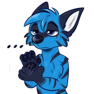 👏 79e8be79 Furry, Antropomorfik, Kartun, Hewan, Karakter, Stiker telegram sticker