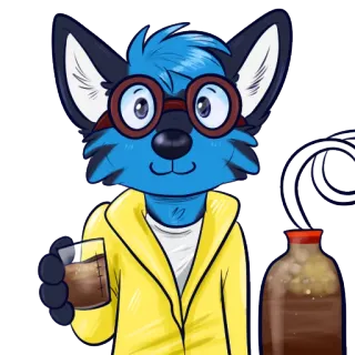 😎 91ab7e89 Furry, Antropomorfik, Binatang, Kartun, Minuman, Karakter telegram sticker