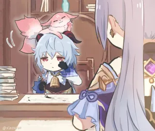 🎭 8e7c2de6 Ganyu Anime, Niedlich, Genshin Impact, Fanart telegram sticker