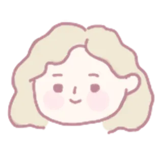 🙃 1036b625 mulher, retrato, desenho animado, rosto, feminino, personagem, ilustração whatsapp sticker