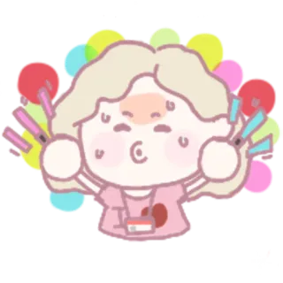 🕺 1f320179 adesivo, desenho animado, ilustração, personagem, fofo, arte whatsapp sticker