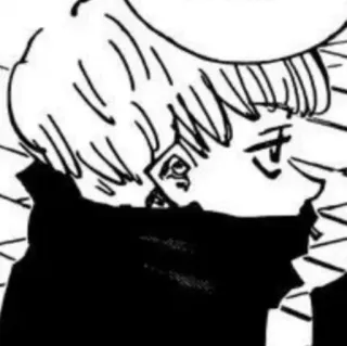 ☁️ b0b03cba Manga, Anime, Charakter, Schwarzweiß, Profil telegram sticker