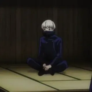 ☁️ bba5df05 Toge Inumaki Jujutsu Kaisen Anime, Charakter, Sitzend, Innen, Toge Inumaki, Jujutsu Kaisen telegram sticker