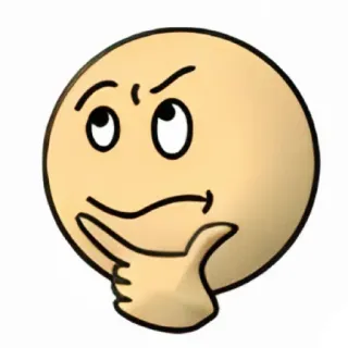 🤔 fbf23140 pensando, rosto, ponderar, hmm, refletindo whatsapp sticker