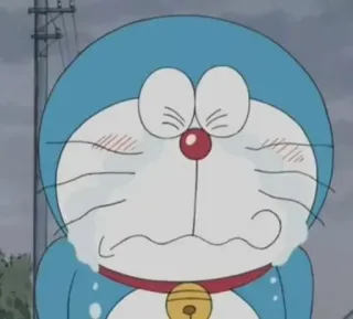 😢 01c70039 Doraemon doraemon, anime, desenho animado, chorando, triste, mangá whatsapp sticker