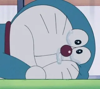 😭 9e5661cf Doraemon Doraemon, Anime, Desenho animado, Chorando, Triste, Gato, Robô, Mangá whatsapp sticker