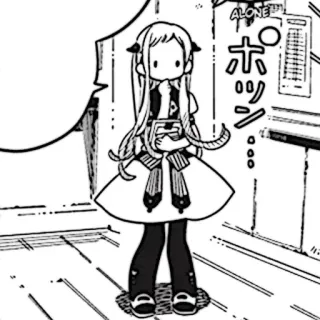 🩹 4caeba97 ALONE Anime, Mangá, sozinho, japonês, Chibi telegram sticker