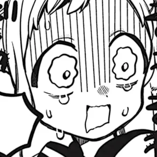 🩹 a8c50121 Anime, Mangá, Chocado, Assustado, Expressão, Quadrinhos, Personagem telegram sticker