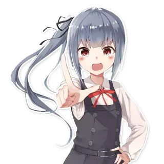 👆 659fee87 애니메이션 소녀, 스티커, 만화, 귀여운, 일러스트, 캐릭터, 만화 telegram sticker