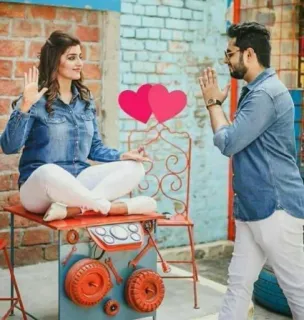 🙏 2a66f803 coppia, amore, cuori, relazione, appuntamento, romanticismo telegram sticker