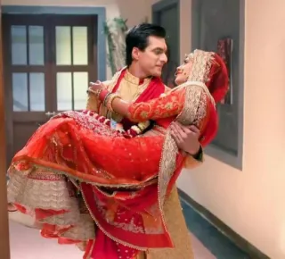 🙂 54a61fd7 matrimonio, coppia, amore, romanticismo, matrimonio, abiti tradizionali, matrimonio indiano telegram sticker