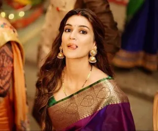 😛 8fc367f5 donna, sari, indiana, ritratto, linguaccia, gioielli, tradizionale, matrimonio, moda telegram sticker