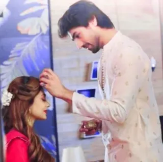 💝 f60bffd6 coppia, matrimonio, indiano, tradizionale, cerimonia telegram sticker