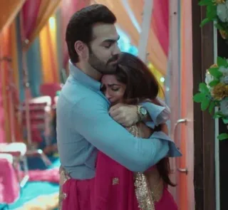 ❤️ fad920b5 abbraccio, coppia, romance, affetto, amore, relazione, abbracciare telegram sticker