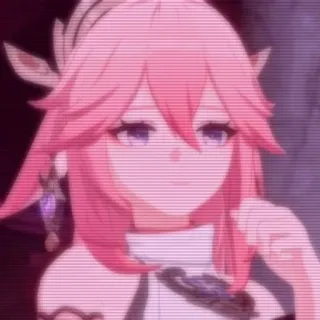 🌟 f739489b Yae Miko Genshin Impact Anime, Videospiel, Charakter, Genshin Impact, Yae Miko whatsapp sticker