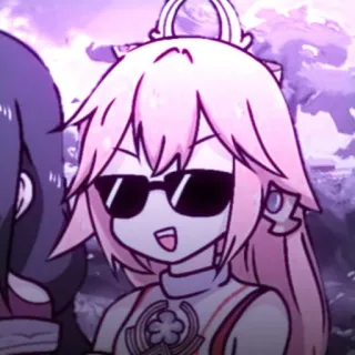 🔮 4c1aec1b Аниме, Очки, Круто, Персонаж telegram sticker