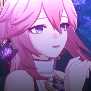 🔮 8b3e7c56 Yae Miko Genshin Impact Аниме, Девушка, Яэ Мико, Genshin Impact, Видеоигра telegram sticker