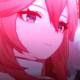 🔮 e59a28b7 Yae Miko Genshin Impact Аниме, Игра, Яэ Мико, Genshin telegram sticker