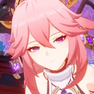 🌸 573f7645 Yae Miko Genshin Impact Anime, Juego, Genshin Impact, Yae Miko, Personaje, Videojuego telegram sticker