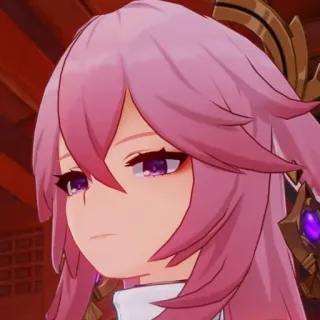 🌸 2eb52ddf Yae Miko Genshin Impact Аниме, Видеоигра, Персонаж, Яэ Мико, Genshin Impact telegram sticker