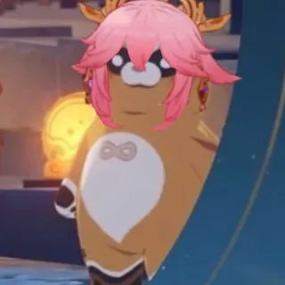 🌸 d07e7f44 Yae Miko Genshin Impact Яэ Мико, Genshin Impact, игра, персонаж, фанарт, милый telegram sticker