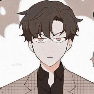 🐈‍⬛ 013adfd8 BLDND Mann, Figur, Anzug, Porträt, Cartoon whatsapp sticker